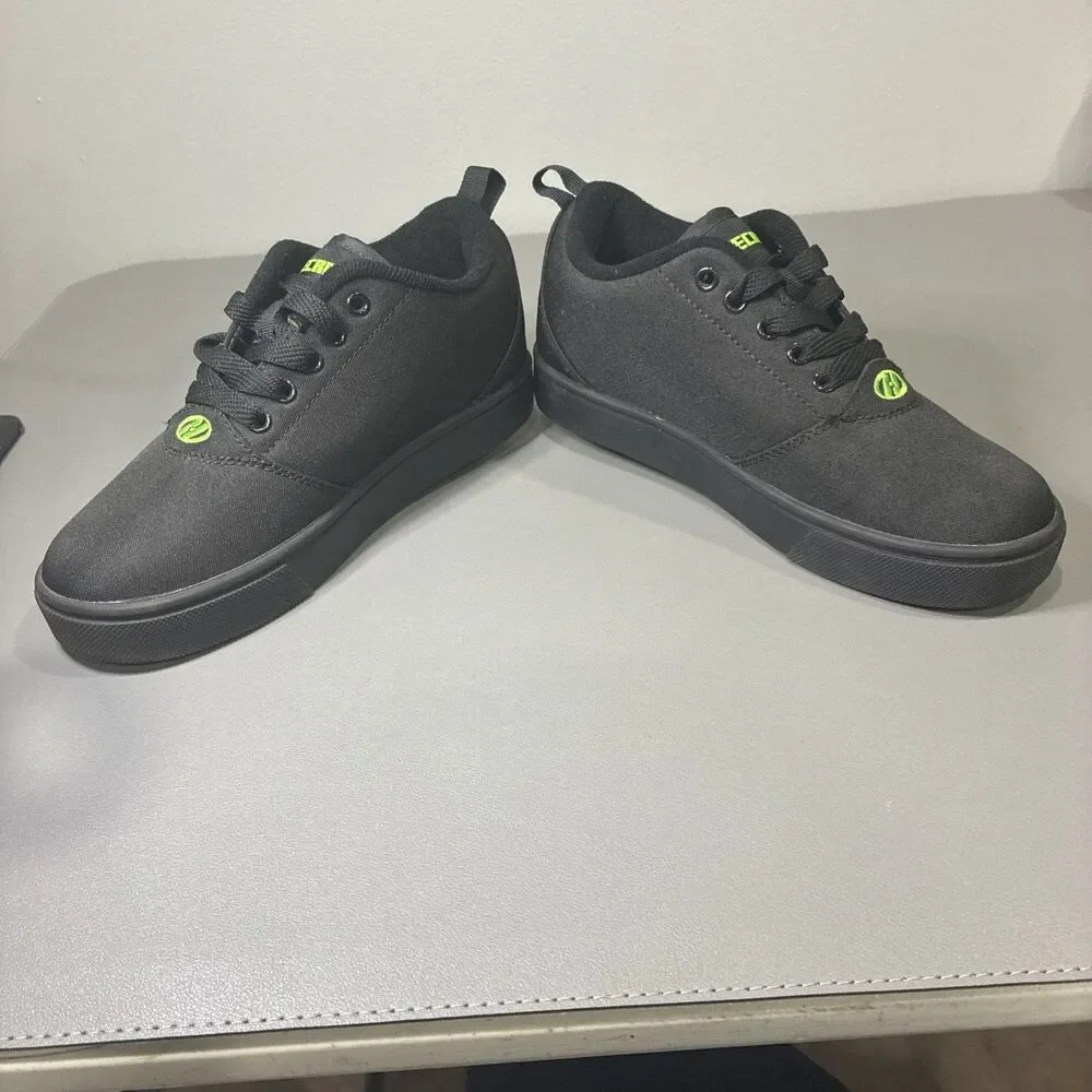 Heelys Pro 20 Minecraft Black Skate Shoes With Wheels Youth 4  Worn Once